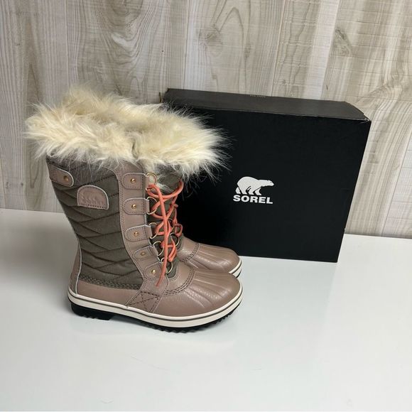 Sorel New Tofino II Winter Boot Omega Taupe Paradox Pink Women in Various Sizes - Picture 1 of 8